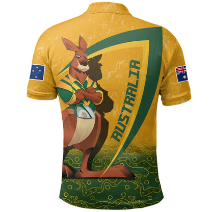 Australia Polo Shirt Rugby Kangaroo