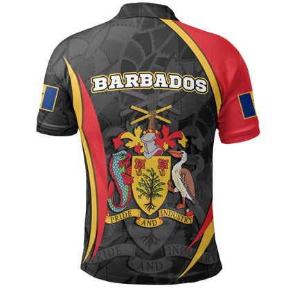 Barbados Polo Shirt Barbadian Spirit Red