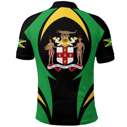 Jamaica Polo Shirt Action Flag