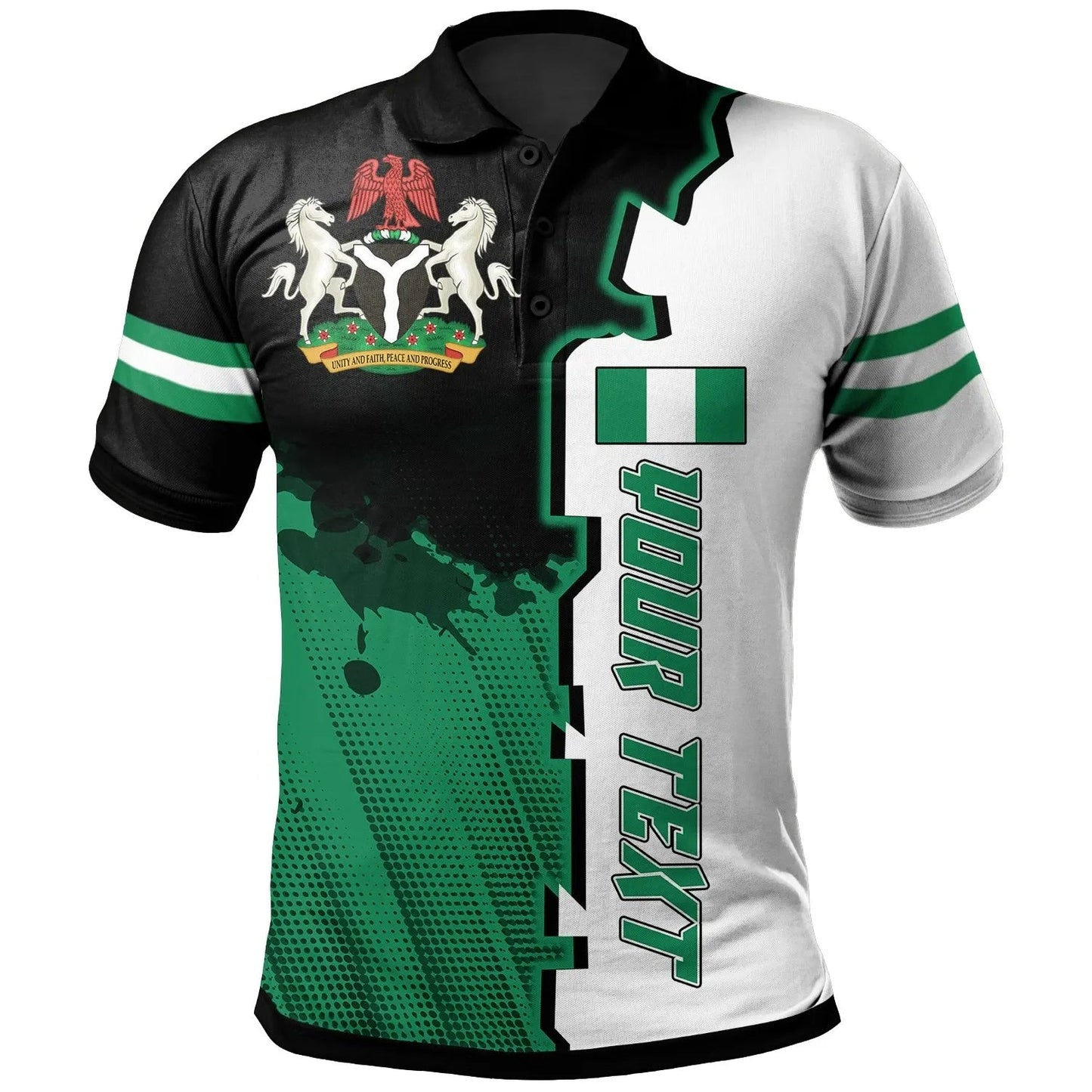 Nigeria Custom Polo Shirt Independence Day