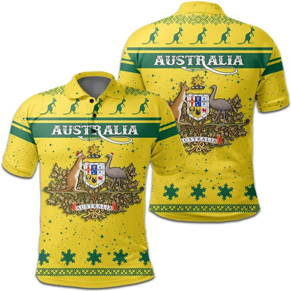 Christmas Australia Coat Of Arms Polo Shirt