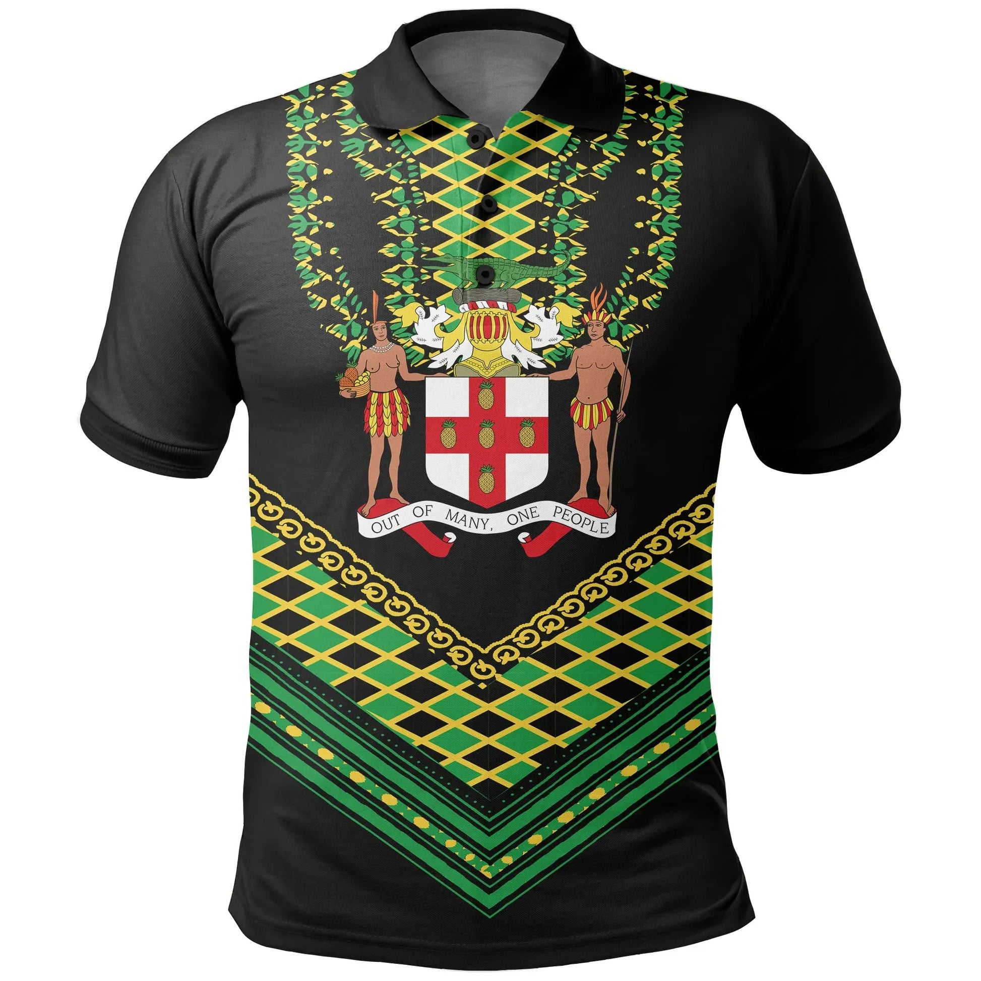 Jamaican Dashiki Polo Shirt