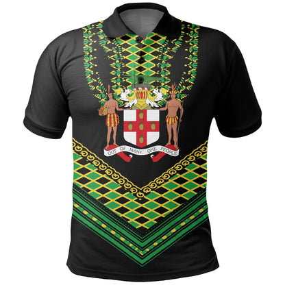 Jamaican Dashiki Polo Shirt
