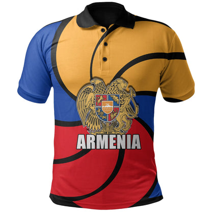 Armenian symbol of Eternity Flag Polo Shirt