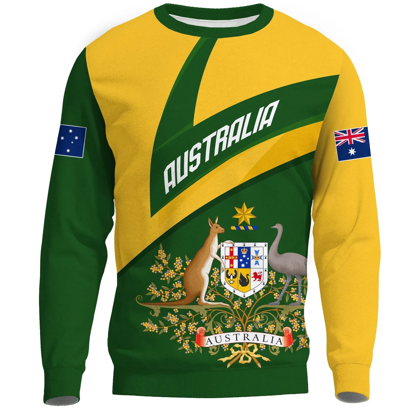 Australia Sweatshirt, Australia Coat Of Arms Active Sport