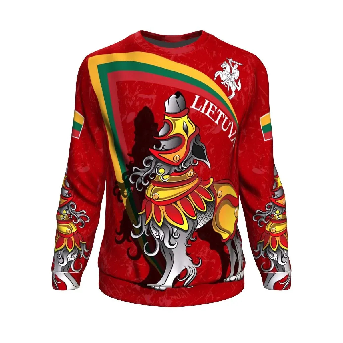 Lietuva Lithuania Sweatshirt Lithuanian Iron Wolf
