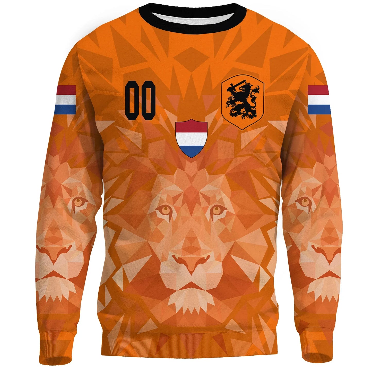 Custom Netherlands Lion Sweatshirt Euro Soccer