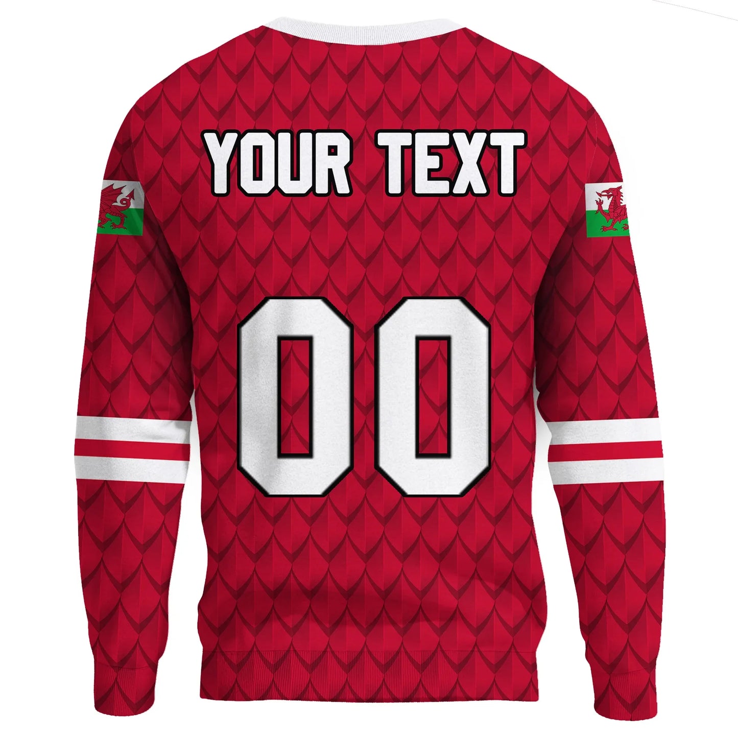 Custom Wales Dragon Sweatshirt Euro Soccer