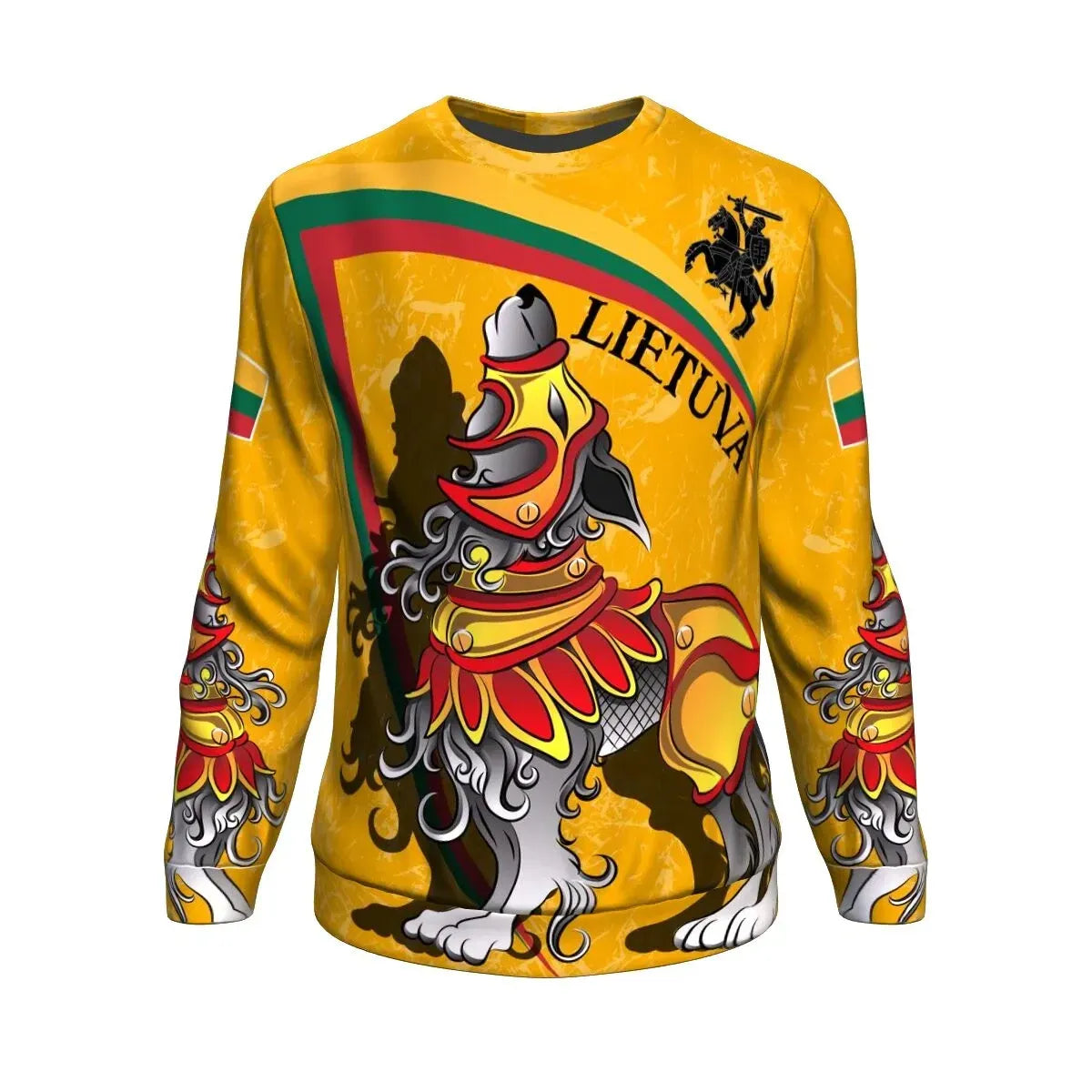 Lietuva Lithuania Sweatshirt Lithuanian Iron Wolf