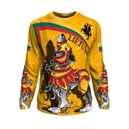 Lietuva Lithuania Sweatshirt Lithuanian Iron Wolf