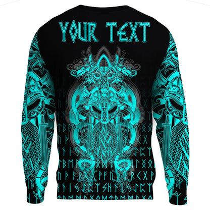 Custom Tyr Tattoo Cyan Sweatshirt