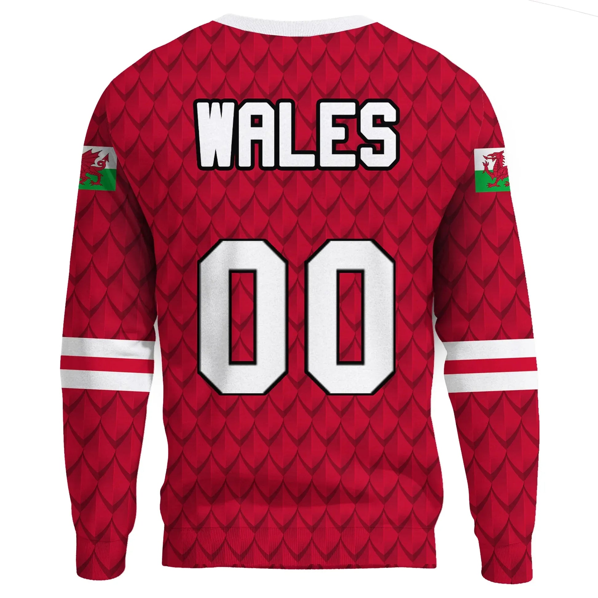 Custom Wales Dragon Sweatshirt Euro Soccer