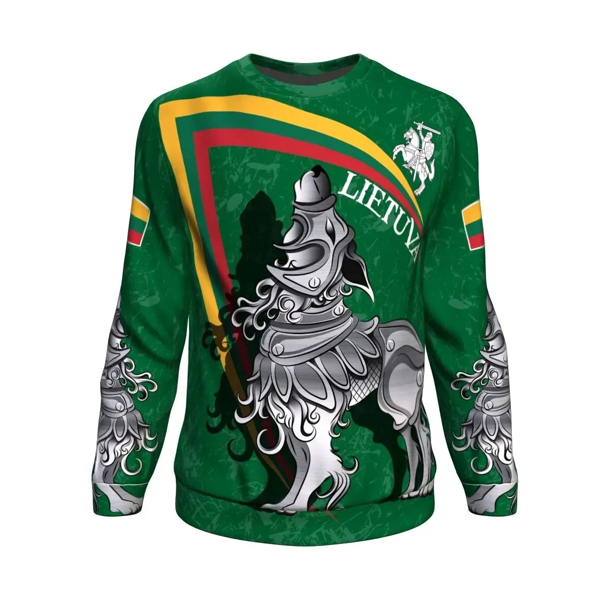 Lietuva Lithuania Sweatshirt Lithuanian Iron Wolf