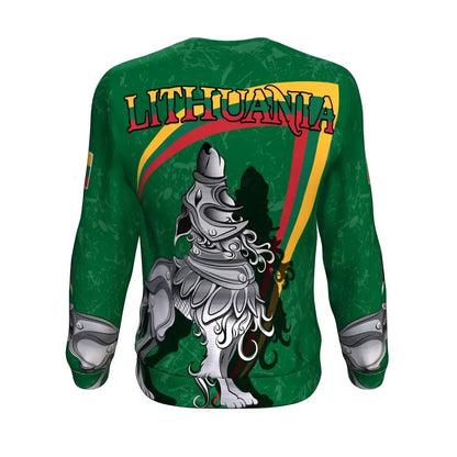 Lietuva Lithuania Sweatshirt Lithuanian Iron Wolf