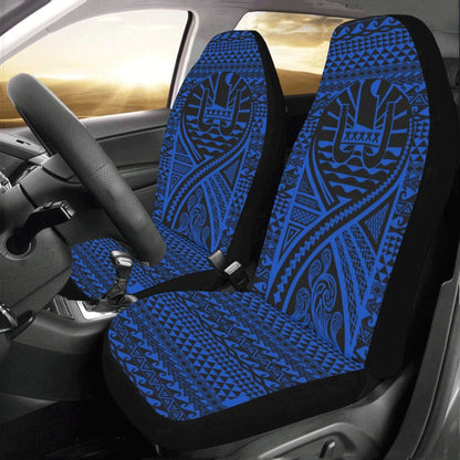French Polynesia Car Seat Cover Lift Up Blue Car Seat Covers