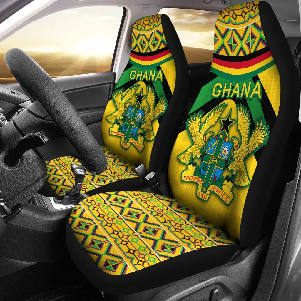 Ghana Kente Car Seat Covers Vibes Version