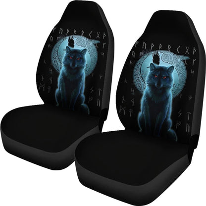 Car Seat Covers Fenrir Viking Wolf And Moon