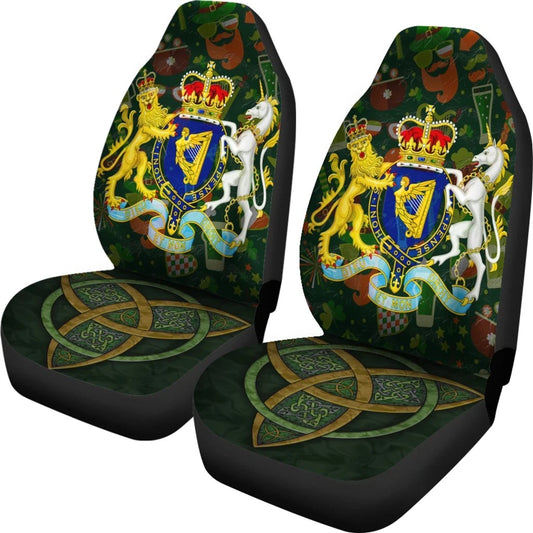 Coat Of Arms Kingdom Of Ireland Car Seat Covers Celtic Inspired