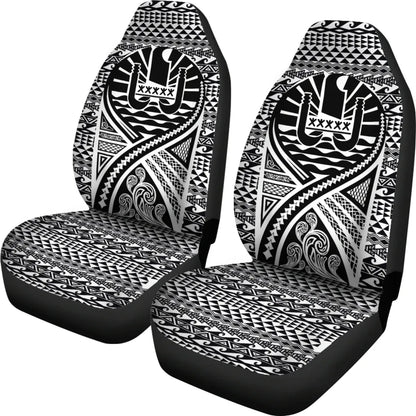 French Polynesia Car Seat Cover Lift Up Black