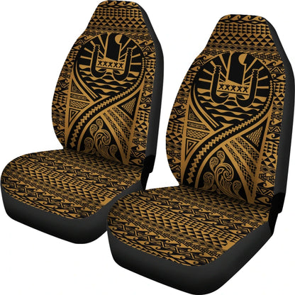 French Polynesia Car Seat Cover Lift Up Gold