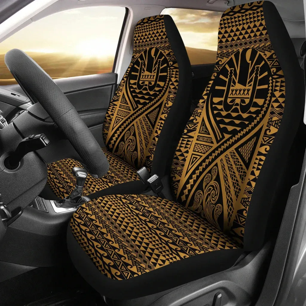 Maori 2021 Car Seat Covers Purple Aotearoa Tattoo