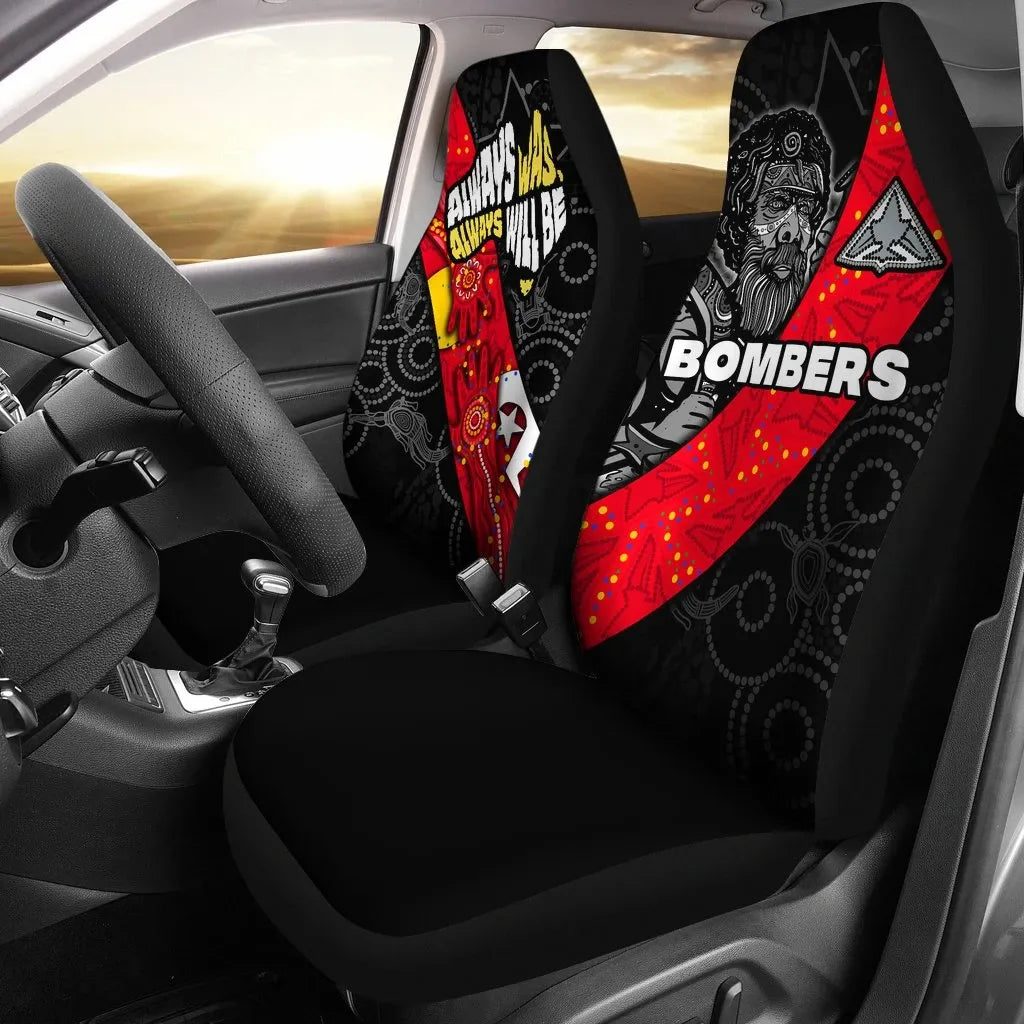 Bombers Naidoc Week Car Seat Covers Essendon Ingenious Spesial Version