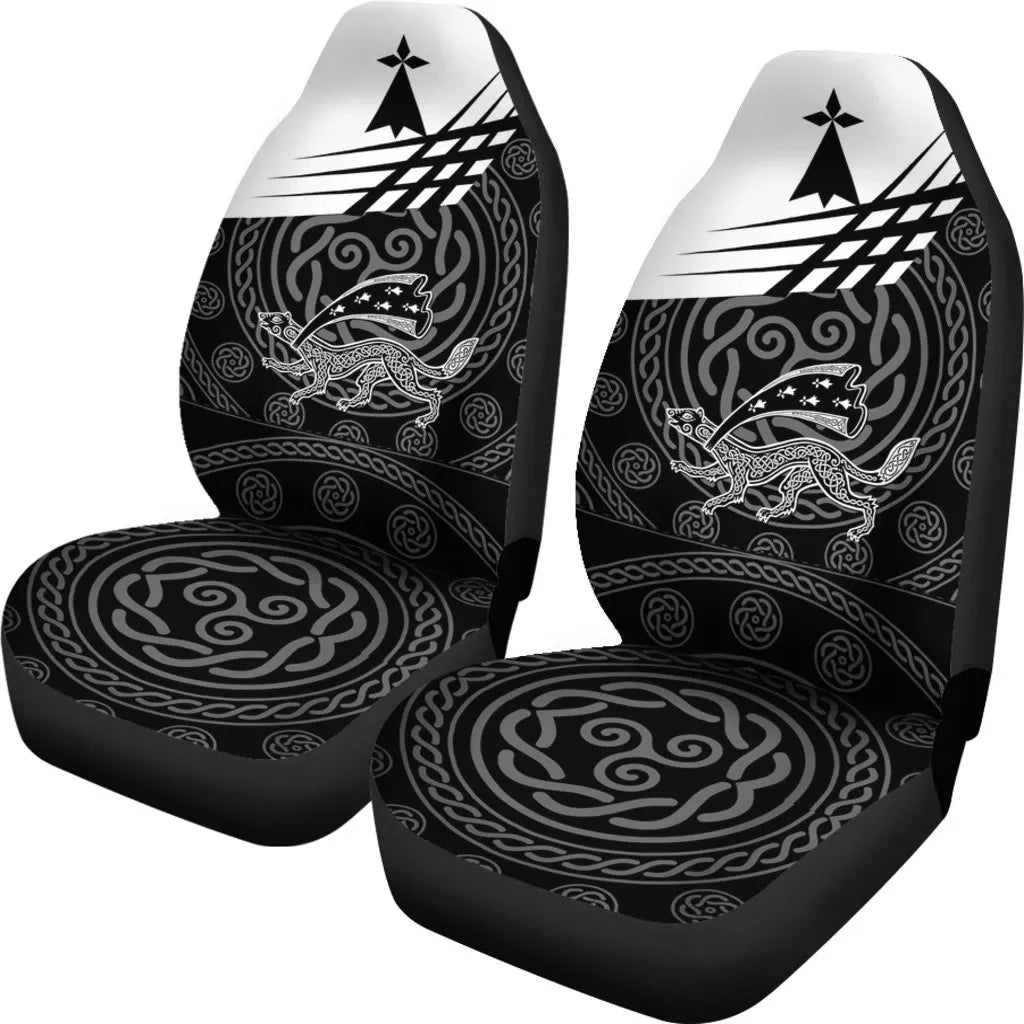 Brittany Car Seat Covers Brittany Symbol With Celtic Patterns