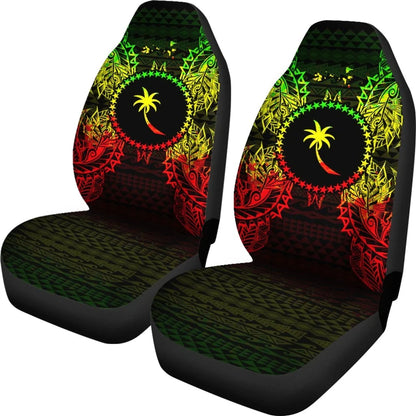 Chuuk Polynesia Car Seat Cover Map Reggae