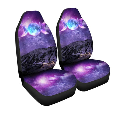 Celtic Wicca Car Seat Covers Triple Moon In Midnight