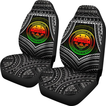 Federated States Of Micronesia Car Seat Covers Fsm Seal Reggae Color
