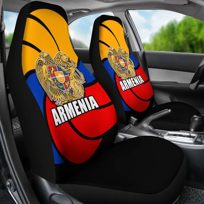 Armenian Symbol Of Eternity Flag Car Seat Covers