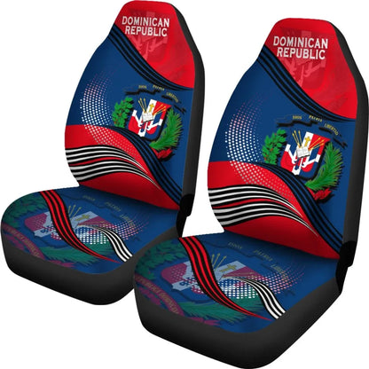 Dominican Republic Car Seat Covers Fall In The Wave