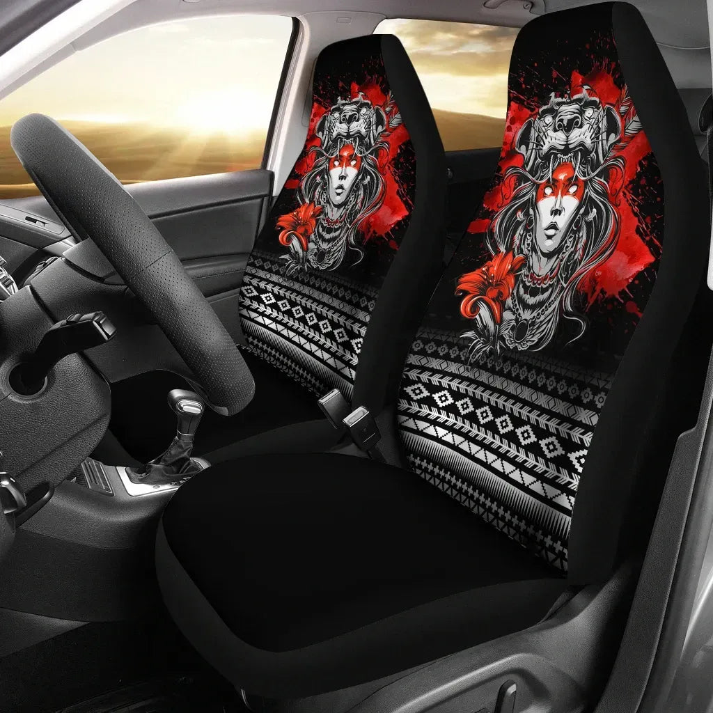Maori 2021 Car Seat Covers Purple Aotearoa Tattoo
