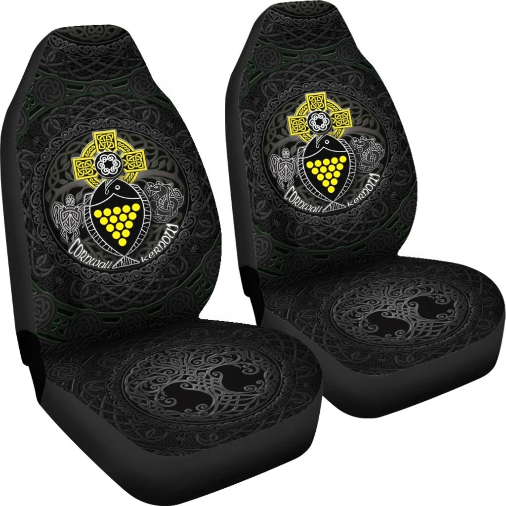 Cornwall Fish With Celtic Cross Car Seat Covers