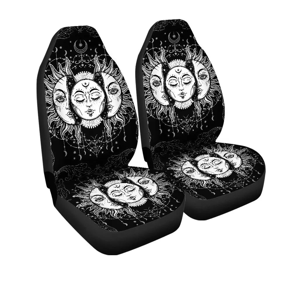 Celtic Wicca Car Seat Covers Sun & Moon Mandala