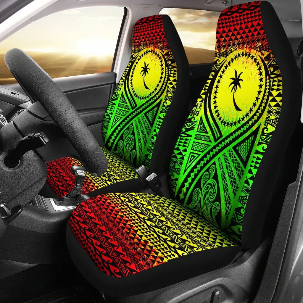 Maori 2021 Car Seat Covers Purple Aotearoa Tattoo