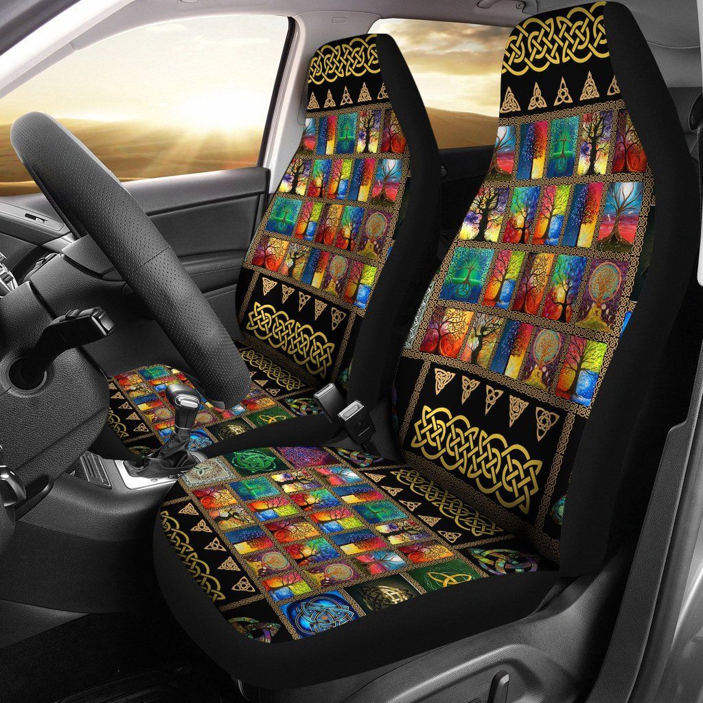 Maori 2021 Car Seat Covers Purple Aotearoa Tattoo