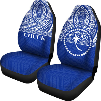 Chuuk State Car Seat Covers Blue Version