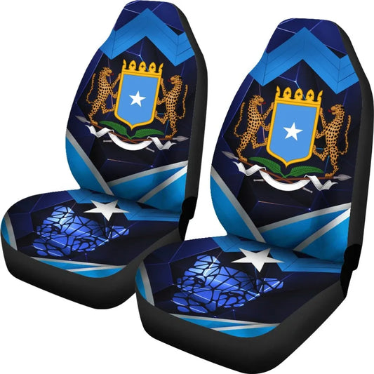 Somalia Car Seat Covers Coat Of Arms Somalia With Leopard
