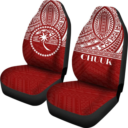 Chuuk State Car Seat Covers Red Version