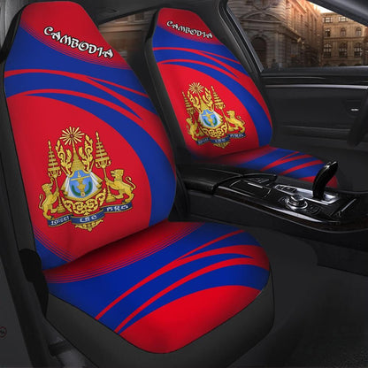 Cambodia Coat Of Arms Car Seat Cover Cricket W
