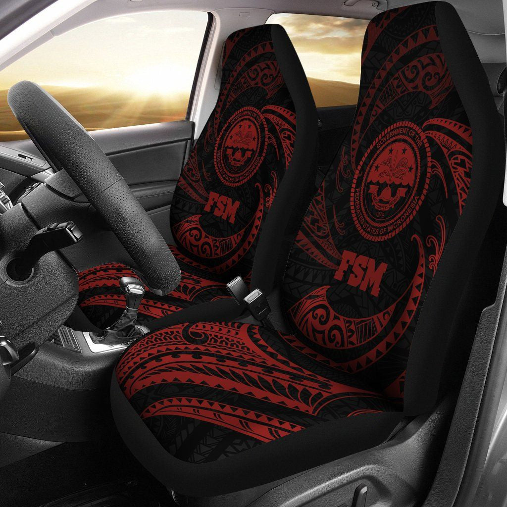 Maori 2021 Car Seat Covers Purple Aotearoa Tattoo