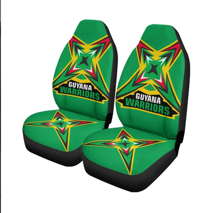Guyana Car Seat Covers Flag Warriors