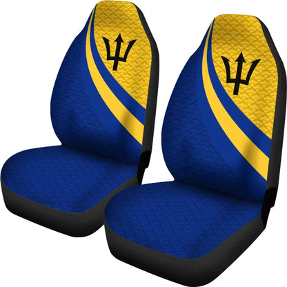 Barbados Car Seat Covers Barbados Coat Of Arms And Flag Color