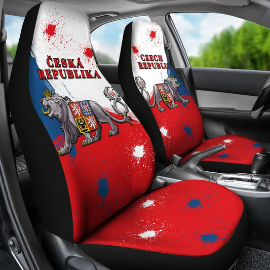 Coat Of Arms Czech Republic Lion Car Seat Covers