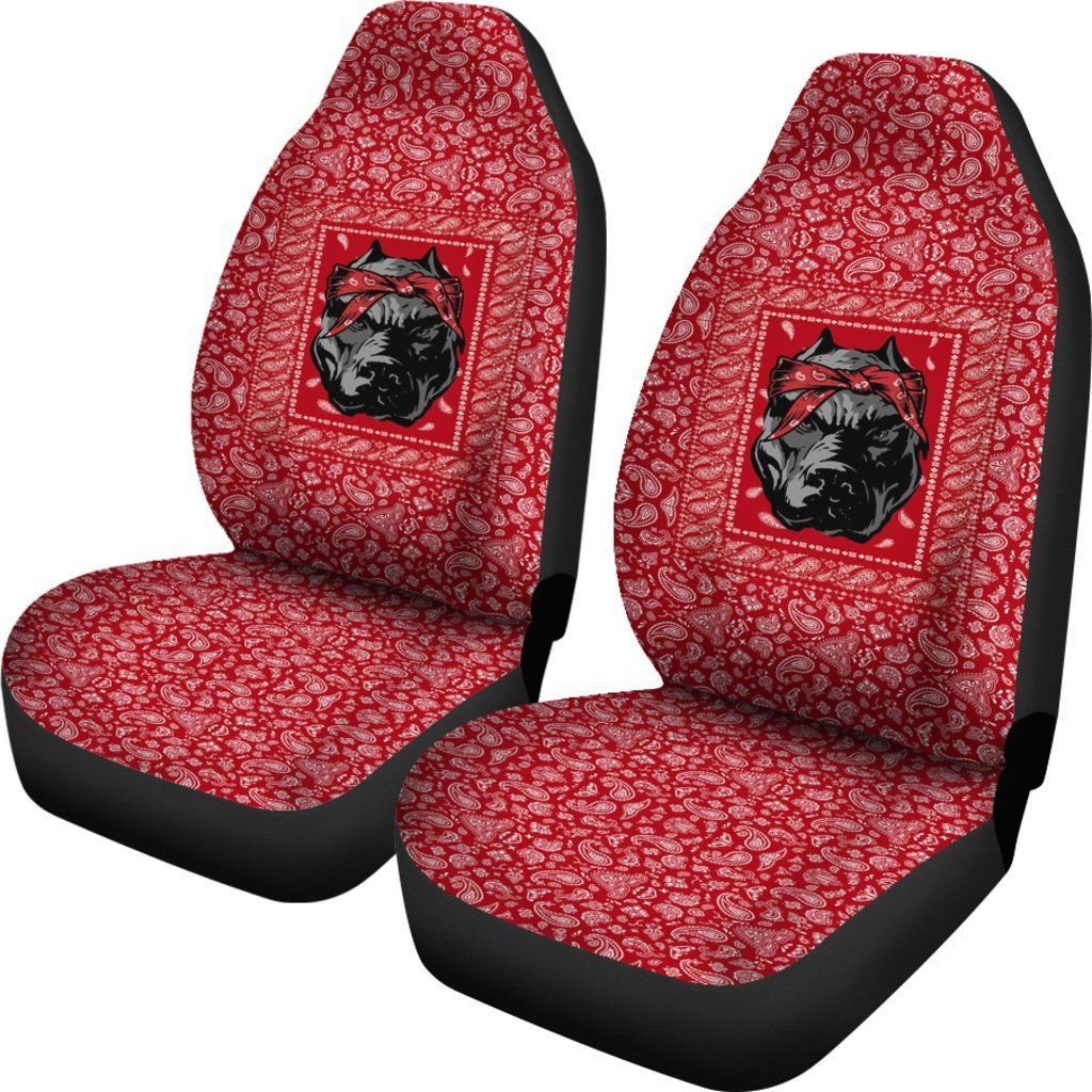 Blood Gang Bulldog Car Seat Covers
