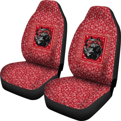 Blood Gang Bulldog Car Seat Covers