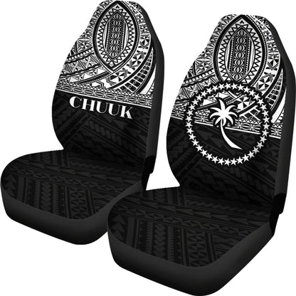 Chuuk State Car Seat Covers Black Version