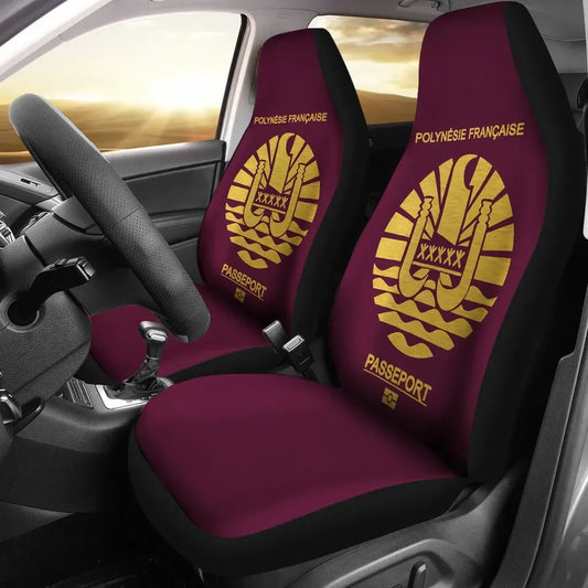Maori 2021 Car Seat Covers Purple Aotearoa Tattoo