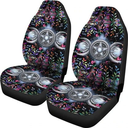 Celtic Wicca Car Seat Cover Triple Moon Wicca Car Seat Covers